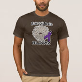 Sarcoïdose blaast bewustzijnsontwerp t-shirt (Voorkant)