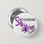 Sarcoïdose BUTTERFLES 3.1 Ronde Button 5,7 Cm (Voorkant /achterkant)