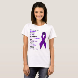Sarcoïdose Inspirerend woorden T-shirt