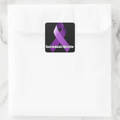 Sarcoïdose Warrior Paarse Ribbon Sticker (Tas)