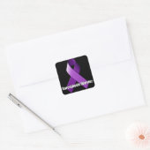 Sarcoïdose Warrior Paarse Ribbon Sticker (Envelop)