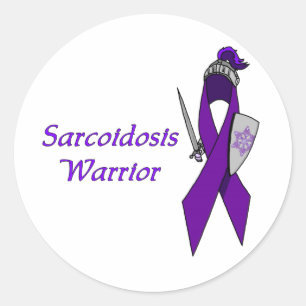 Sarcoïdose Warrior-Sticker Ronde Sticker