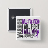 Sarcoidose Warrior Vierkante Button 5,1 Cm (Voorkant /achterkant)