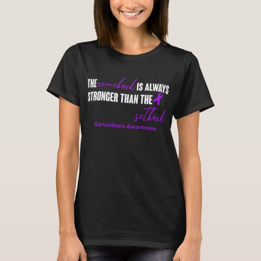 Sarcoidosis Awareness Ribbon Support Gifts T-shirt (Voorkant)