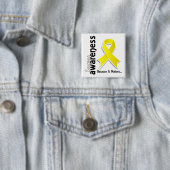 Sarcoma Awareness 5 Vierkante Button 5,1 Cm (In situ)