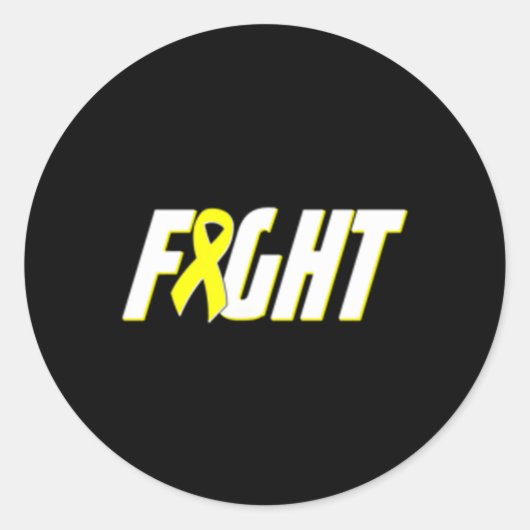 Sarcoma Awareness Botkanker Lint Ronde Sticker (Voorkant)