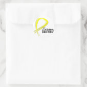Sarcoma Awareness Grunge Lint Ronde Sticker (Tas)