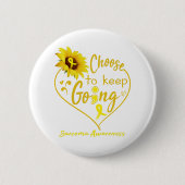 Sarcoma Awareness Month Ribbon Gifts Ronde Button 5,7 Cm (Voorkant)