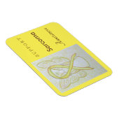 Sarcoma Awareness Ribbon Angel Custom Magnet Magneet (Rechterzijde)