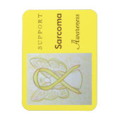 Sarcoma Awareness Ribbon Angel Custom Magnet Magneet (Verticaal)