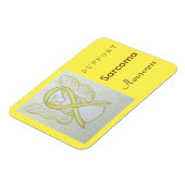 Sarcoma Awareness Ribbon Angel Custom Magnet Magneet (Linkerzijde)