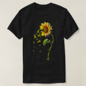 Sarcoma bewustzijn Zonnebloem T-shirt (Design voorkant)
