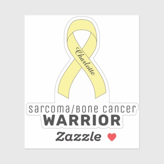 Sarcoma/Bone Cancer Vinyl Sticker (Vel)