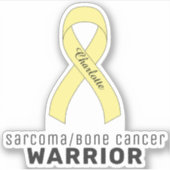 Sarcoma/Bone Cancer Vinyl Sticker (Voorkant)