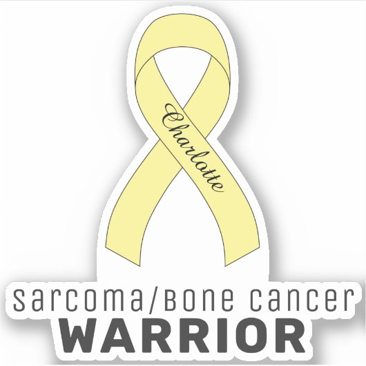 Sarcoma/Bone Cancer Vinyl Sticker (Voorkant)