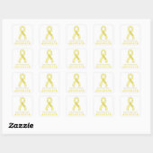 Sarcoma/botkanker Advocate White Square Sticker (Vel)