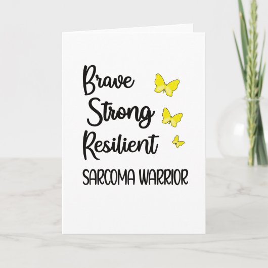 Sarcoma Cancer Awareness Month Sarcoma Warrior Kaart (Voorkant)