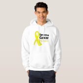 Sarcoma Cancer Awareness Ribbon Hoodie (Voorkant volledig)