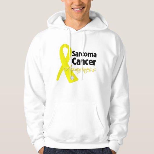 Sarcoma Cancer Awareness Ribbon Hoodie (Voorkant)
