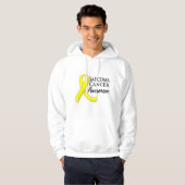 Sarcoma Cancer Awareness Ribbon Hoodie (Voorkant volledig)
