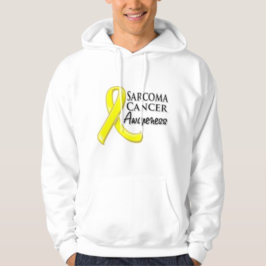 Sarcoma Cancer Awareness Ribbon Hoodie (Voorkant)