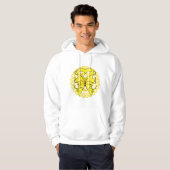 Sarcoma Cancer Butterfly Circle of Ribbons Hoodie (Voorkant volledig)