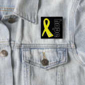 Sarcoma Cancer Hope Ribbon Vierkante Button 5,1 Cm (In situ)