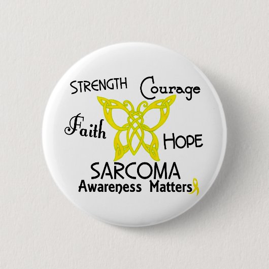 Sarcoma Celtic Butterfly 3 Ronde Button 5,7 Cm (Voorkant)