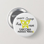 Sarcoma Celtic Butterfly 3 Ronde Button 5,7 Cm (Voorkant /achterkant)