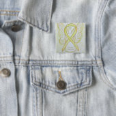 Sarcoma Geel Lint Engel Speld Vierkante Button 5,1 Cm (In situ)