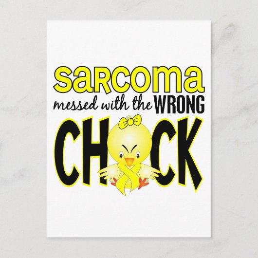 Sarcoma heeft de verkeerde kant op briefkaart (Voorkant)