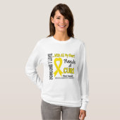 Sarcoma heeft een cru 3 nodig t-shirt (Voorkant volledig)