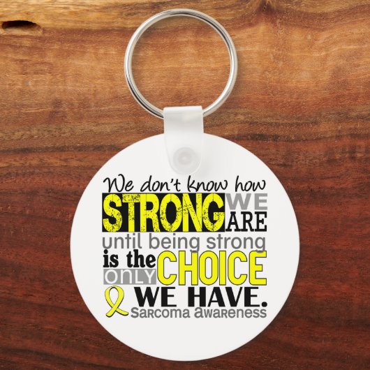 Sarcoma hoe sterk we zijn sleutelhanger (Voorkant)