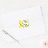Sarcoma I Draag met trots geel 1 Ronde Sticker (Envelop)