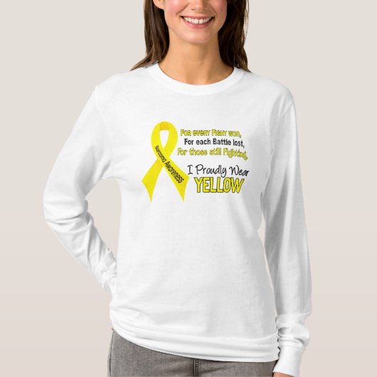 Sarcoma I Prouwly Yellow 1 Draag T-shirt (Voorkant)