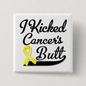 Sarcoma-kanker, ik heb hem geschopt vierkante button 5,1 cm (Voorkant)