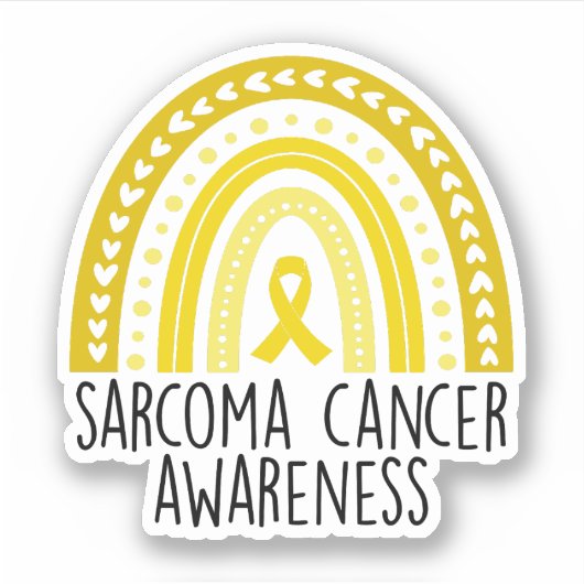 Sarcoma kankerbewustzijn - Sarcoma kanker Sticker (Voorkant)