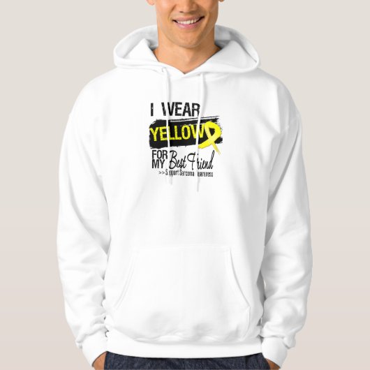 Sarcoma Ribbon voor mijn beste vriend Hoodie (Voorkant)