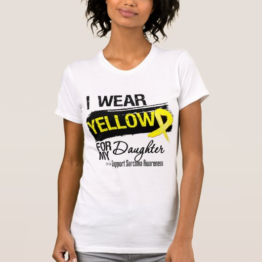 Sarcoma Ribbon voor mijn dochter T-shirt (Voorkant)
