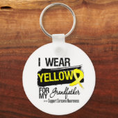 Sarcoma Ribbon voor mijn grootvader Sleutelhanger (Voorkant)