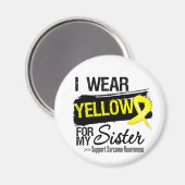 Sarcoma Ribbon voor mijn zuster Magneet (Voorkant / Achterkant)