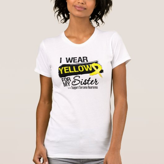 Sarcoma Ribbon voor mijn zuster T-shirt (Voorkant)