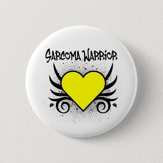 Sarcoma Warrior Heart Ronde Button 5,7 Cm (Voorkant)