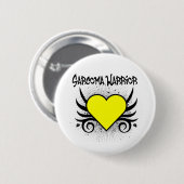 Sarcoma Warrior Heart Ronde Button 5,7 Cm (Voorkant /achterkant)
