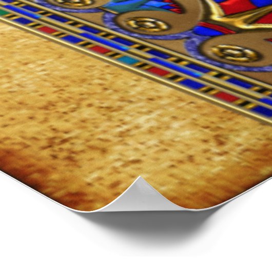 Sarcophagus 3D Egyptisch Poster (Hoek)