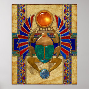 Sarcophagus 3D Egyptisch Poster