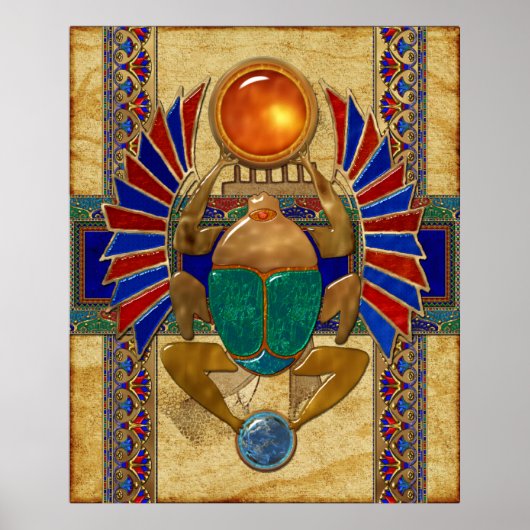 Sarcophagus 3D Egyptisch Poster (Voorkant)