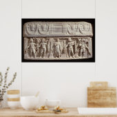 Sarcophagus die de overledene weergeeft poster (Keuken)