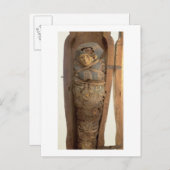 Sarcophagus en gemummificeerd lichaam van Psametik Briefkaart (Voorkant / Achterkant)