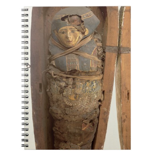 Sarcophagus en gemummificeerd lichaam van Psametik Notitieboek (Voorkant)
